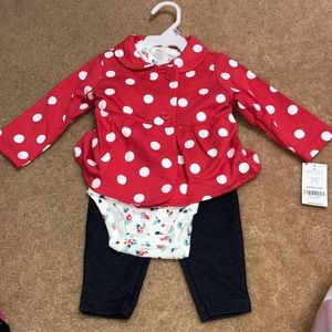 9 month Carter 3 piece outfit new with tags